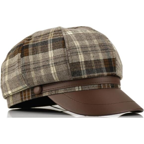 Womens Newsboy Cap - Picture 4 of 8